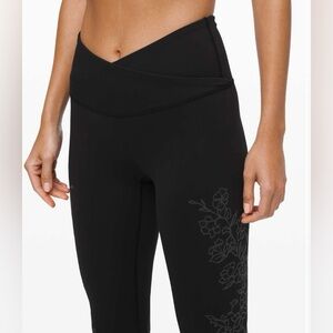 Black Floral Women's Pants